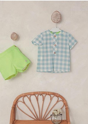 Conjunto de niño de dos piezas en color azul .Basmarti.
