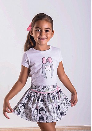 Conjunto falda y camiseta Familia Charlotte.Daniesty.