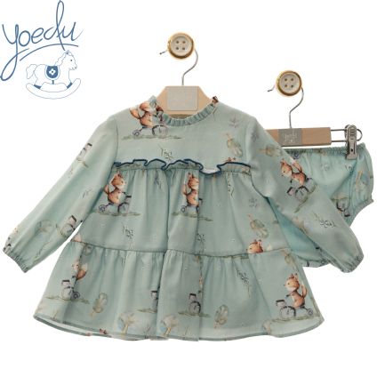 Vestido bebé con braguita Familia Peter  Pan .Yoedu,