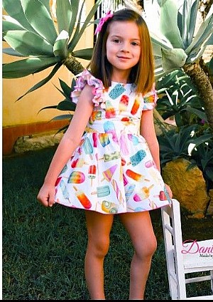 Vestido vuelo Familia Ice Cream.Daniesty.