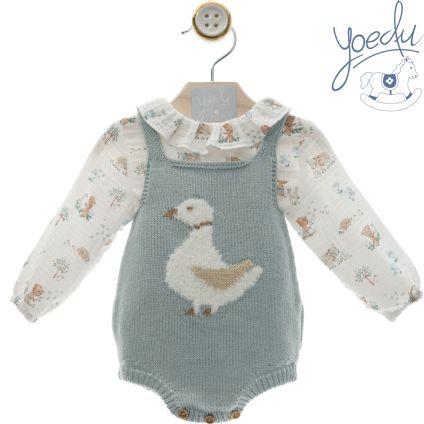 Conjunto bebé ranita Familia Muselina.Yoedu.