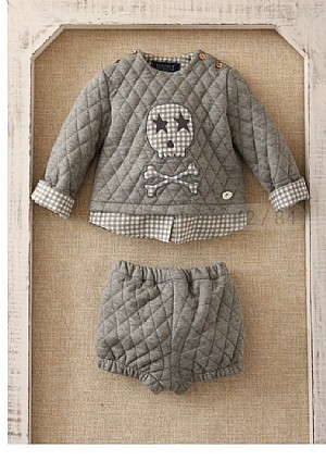 Conjunto de niño con calavera.Basmarti.