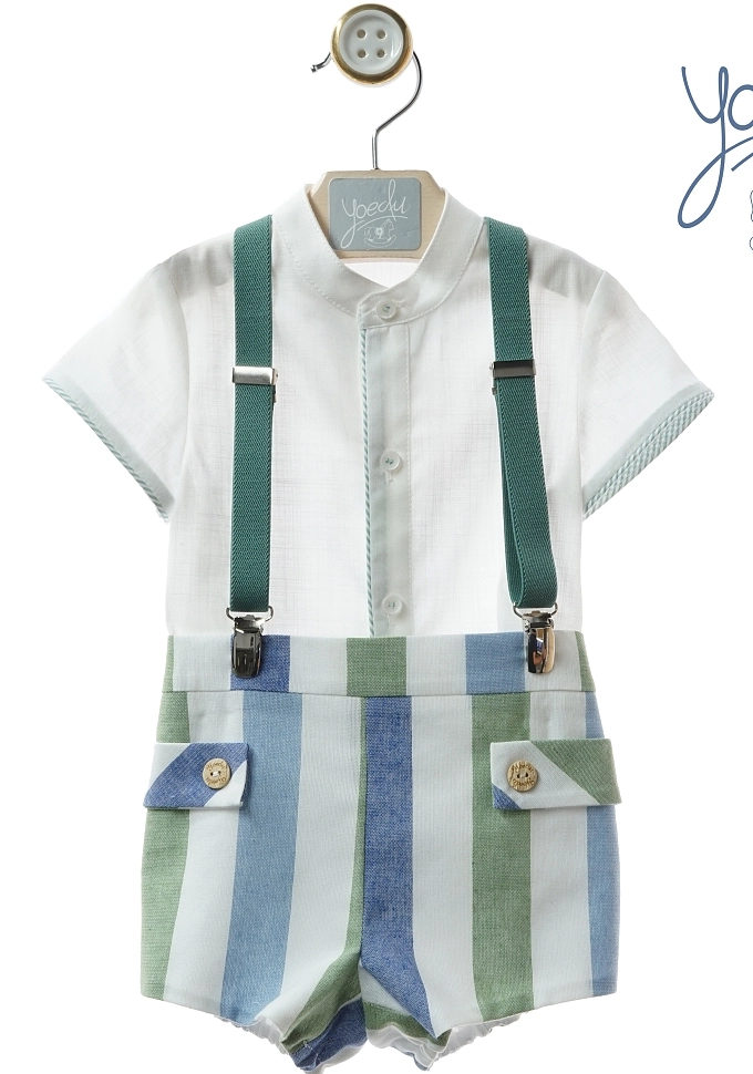 Conjunto bebé con tirantes Familia Ánfora.Yoedu. Conjunto bebé con tirantes Familia Ánfora.Yoedu.