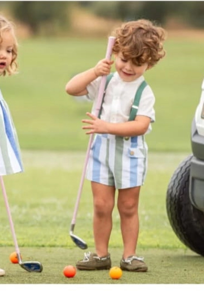 Conjunto bebé con tirantes Familia Mosaico.Yoedu.