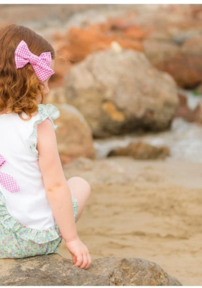 Conjunto de niña con un caballito de mar.Pequeños Piratas.