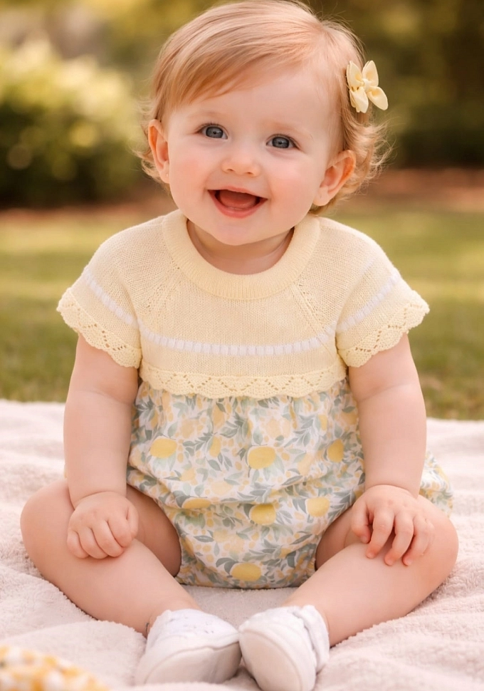 Ranita bebé en color amarillo