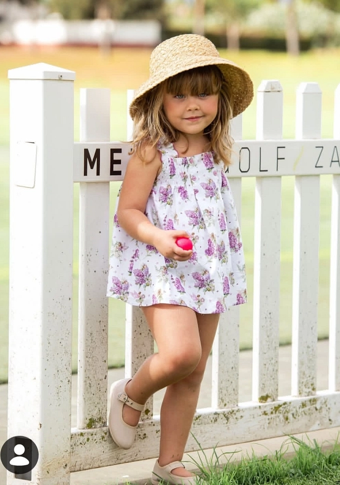 Vestido bebé con braguita Familia Artesanía.Yoedu.