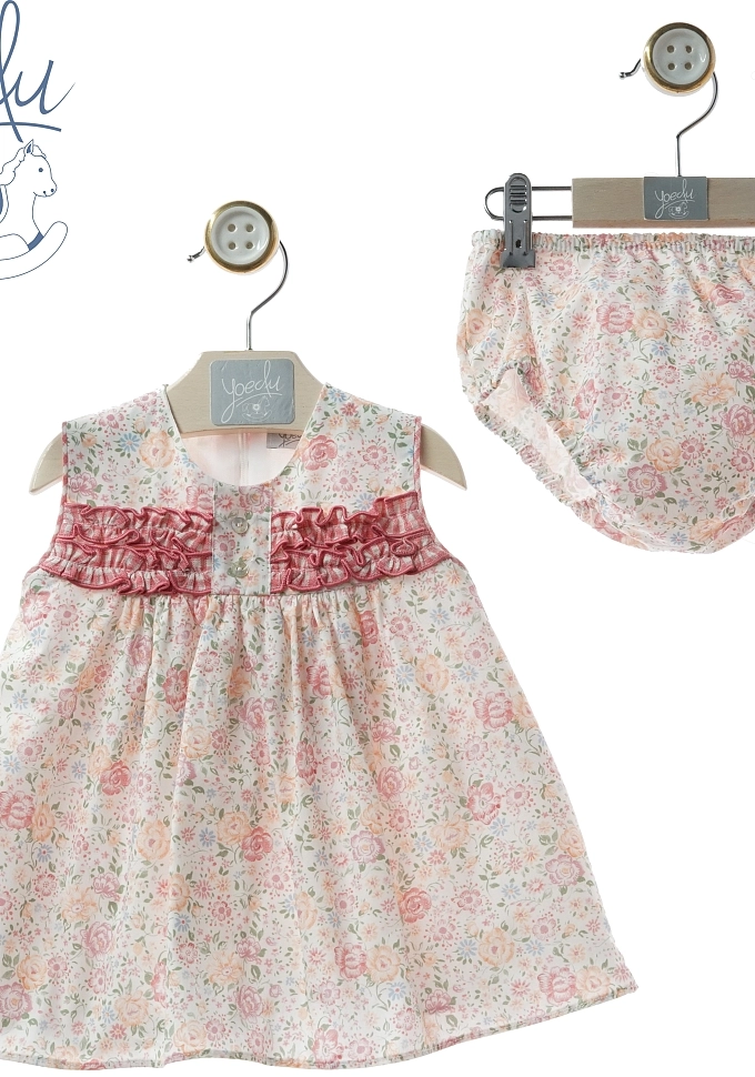 Vestido bebé con braguita Familia Mayólica.Yoedu.