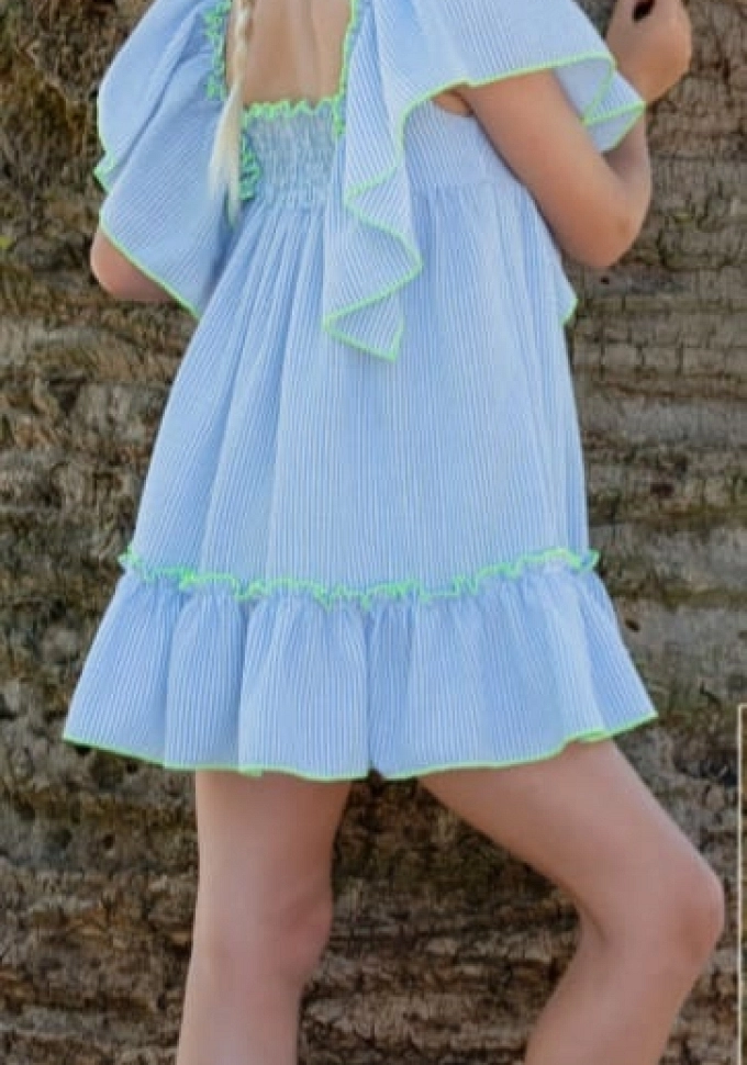 Vestido de rayas Familia Rayo.