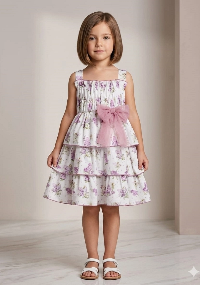 Vestido infantil Familia Artesania.Yoedu.