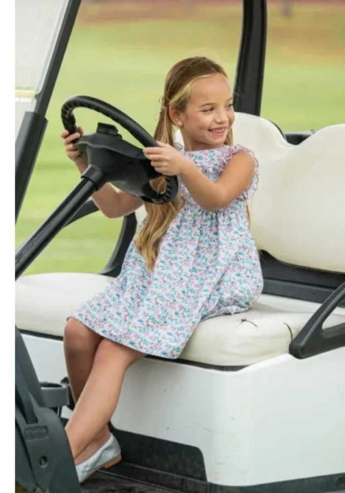 Vestido infantil  Familia Flores.Yoedu.