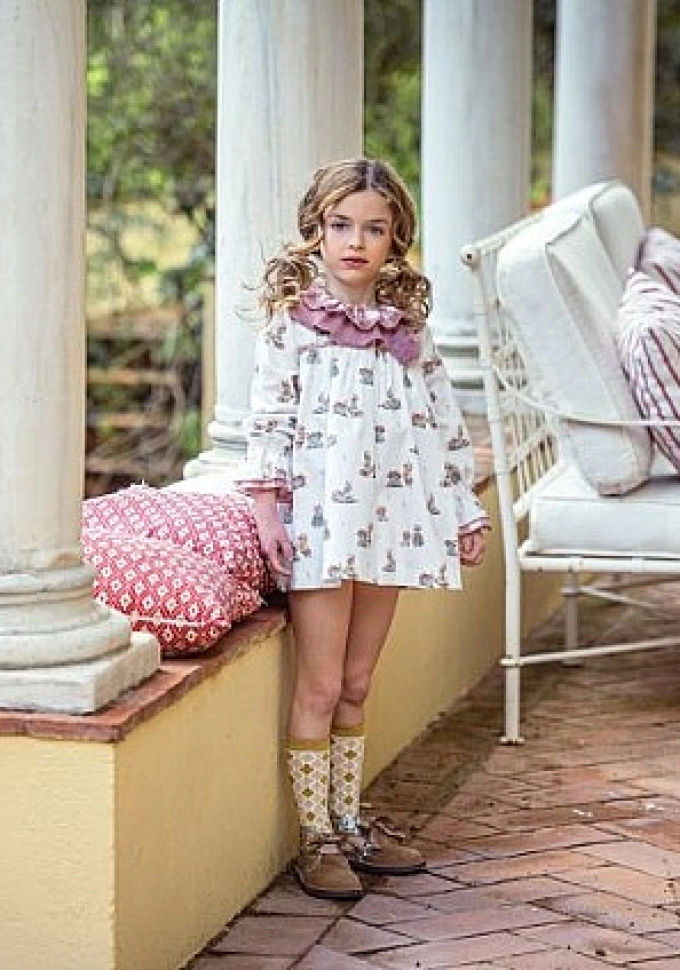 Vestido infantil Familia Lana.Yoedu.